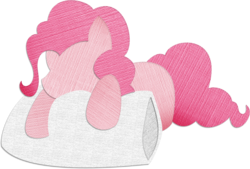 Size: 1250x845 | Tagged: safe, artist:saw-buck, pinkie pie, g4, female, minimalist, pillow, sleeping, solo