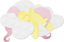 Size: 1250x828 | Tagged: safe, artist:saw-buck, fluttershy, g4, cloud, female, minimalist, sleeping, solo