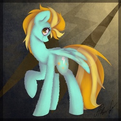 Size: 2048x2048 | Tagged: safe, artist:marywolfy, lightning dust, g4, female, fluffy, high res, solo