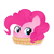 Size: 1352x1352 | Tagged: safe, artist:imoshie, pinkie pie, earth pony, pony, g4, cute, diapinkes, female, food, food transformation, literal, mare, pi day, pie, pinkie pie (form), pun, simple background, solo, transformation, transparent background, visual pun