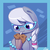 Size: 900x900 | Tagged: safe, artist:joyfulinsanity, silver spoon, earth pony, pony, g4, cute, female, filly, glasses, milkshake, silverbetes, solo