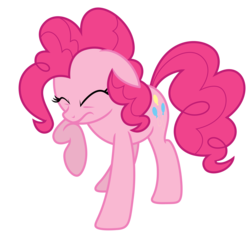 Size: 4252x3975 | Tagged: safe, artist:estories, pinkie pie, g4, cringing, eyes closed, female, simple background, solo, transparent background, vector