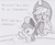 Size: 1137x941 | Tagged: safe, artist:lockerobster, apple bloom, applejack, g4, adorabloom, bath, cute, filly, monochrome, sisters, splashing, undressing