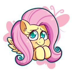 Size: 1111x1111 | Tagged: safe, artist:sonica-michi, fluttershy, g4, cutie mark background, female, solo