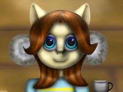 Size: 1600x1200 | Tagged: safe, artist:dubala, pony, temmie, semi-anthro, disturbing, looking at you, nightmare fuel, not salmon, ponified, solo, the artist might be disturbed, uncanny valley, undertale, wat, what program, what were you thinking, wut anime