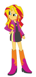 Size: 490x1019 | Tagged: safe, sunset shimmer, equestria girls, g4, bizarro, evil, female, solo