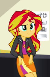 Size: 440x668 | Tagged: safe, edit, edited screencap, screencap, sunset shimmer, equestria girls, g4, my little pony equestria girls: rainbow rocks, cropped, inverted mouth