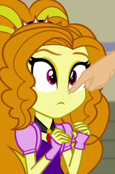 Size: 358x543 | Tagged: safe, edit, adagio dazzle, equestria girls, g4, my little pony equestria girls: rainbow rocks, boop, boop edit, cropped, finger, hand