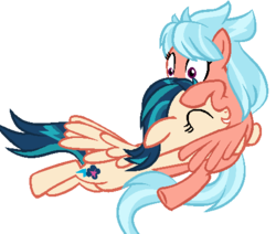 Size: 481x407 | Tagged: safe, artist:berrypunchrules, frosty orange, indigo zap, equestria girls, g4, equestria girls ponified, frostyzap, ponified, shipping, simple background, transparent background