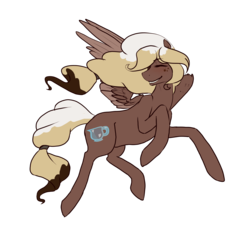 Size: 2229x2137 | Tagged: safe, artist:birbqueen, oc, oc only, oc:sweet mocha, pegasus, pony, female, high res, mare, solo