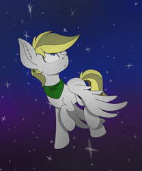Size: 2500x3000 | Tagged: safe, artist:theartistsora, oc, oc only, oc:snowy sprinkles, pegasus, pony, high res, solo, space, stars