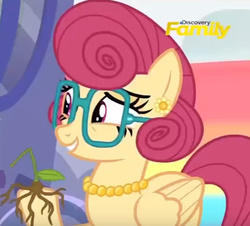 Size: 454x411 | Tagged: safe, screencap, posey shy, pony, flutter brutter, g4, discovery family logo