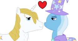 Size: 1024x543 | Tagged: safe, artist:thunderflash101, prince blueblood, trixie, pony, unicorn, g4, 1000 hours in ms paint, female, male, mare, ms paint, ship:bluetrix, shipping, straight