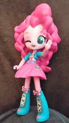 Size: 503x901 | Tagged: safe, pinkie pie, equestria girls, g4, clothes, customized toy, doll, equestria girls minis, irl, photo, skirt, toy