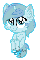 Size: 862x1289 | Tagged: safe, artist:saturnstar14, oc, oc only, oc:squeaky clean, chest fluff, chibi, cute, female, filly, request, solo