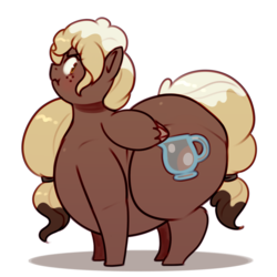 Size: 1280x1280 | Tagged: safe, artist:secretgoombaman12345, oc, oc only, oc:sweeter mocha, pegasus, pony, belly, butt, fat, female, grumpy, mare, obese, plot