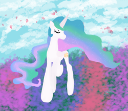 Size: 759x660 | Tagged: safe, artist:silversthreads, princess celestia, alicorn, pony, g4, celestia day, equestria daily featured, female, mare, solo