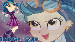 Size: 1024x576 | Tagged: safe, artist:natoumjsonic, indigo zap, equestria girls, g4, my little pony equestria girls: friendship games, wallpaper