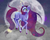 Size: 1600x1289 | Tagged: safe, oc, oc only, pony, unicorn, adoptable, black, blue, cute, ear fluff, fluffy, galaxy, galaxy pony, pink, purple, solo, stars, white, yellow