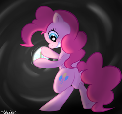 Size: 4322x4030 | Tagged: safe, artist:slackerthehacker, pinkie pie, earth pony, pony, g4, absurd resolution, butt, female, fourth wall, plot, solo