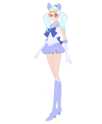 Size: 509x621 | Tagged: safe, artist:wolfangelmoon, sugarcoat, equestria girls, g4, my little pony equestria girls: friendship games, clothes, cosplay, costume, female, looking at you, pony ears, sailor moon (series), solo