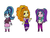 Size: 1024x768 | Tagged: dead source, safe, artist:goddessgoodra, adagio dazzle, aria blaze, sonata dusk, equestria girls, g4, my little pony equestria girls: rainbow rocks, :t, adoragio, ariabetes, cute, female, gem, hand on hip, simple background, siren gem, sonatabetes, the dazzlings, white background