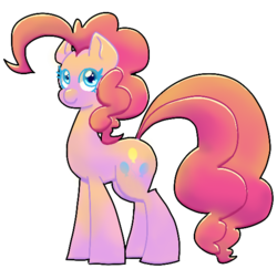 Size: 552x536 | Tagged: safe, artist:jeremy-the-lemon, pinkie pie, g4, female, simple background, solo, transparent background