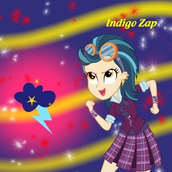 Size: 894x894 | Tagged: safe, artist:sonatablaze, indigo zap, equestria girls, g4, female, solo