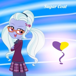 Size: 894x894 | Tagged: safe, artist:sonatablaze, sugarcoat, equestria girls, g4, clothes, crystal prep academy uniform, female, school uniform, solo