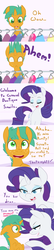 Size: 1157x5400 | Tagged: safe, artist:kryptchild, rarity, snails, pony, ask glitter shell, comic:when aero met glitter, g4, carousel boutique, clothes, comic, debt, glitter shell, transgender, tumblr, work