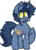 Size: 874x1227 | Tagged: safe, artist:moonydusk, oc, oc only, oc:b.b., pony, blue, cute, grin, male, raised hoof, simple background, smiling, solo, stallion, transparent background