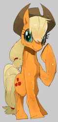 Size: 842x1772 | Tagged: safe, artist:liteu, applejack, g4, female, solo