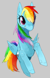 Size: 1110x1720 | Tagged: safe, artist:liteu, rainbow dash, g4, female, solo