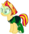 Size: 635x741 | Tagged: safe, artist:tsundra, sunset shimmer, pony, unicorn, g4, clothes, cosplay, costume, crossover, female, gem, mare, peridot, peridot (steven universe), simple background, solo, steven universe, transparent background