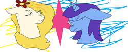 Size: 2416x992 | Tagged: safe, artist:bluepi, oc, oc only, oc:silver crescent, oc:yellowstar, fanfic:the star in yellow