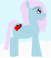 Size: 733x845 | Tagged: safe, artist:landryc, oc, oc only, oc:yandere, pegasus, pony, 1000 hours in ms paint, ms paint, solo