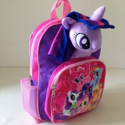 Size: 1600x1600 | Tagged: safe, twilight sparkle, g4, backpack, irl, merchandise, photo