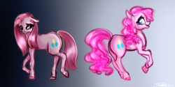 Size: 1000x500 | Tagged: safe, artist:fanaticpanda, pinkie pie, g4, female, pinkamena diane pie, solo