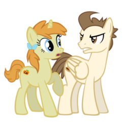 Size: 400x394 | Tagged: dead source, safe, artist:avisola, pound cake, pumpkin cake, pegasus, pony, unicorn, g4, cake twins, duo, duo male and female, female, male, mare, older, simple background, stallion, transparent background