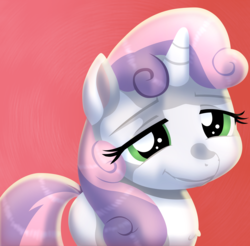 Size: 4288x4218 | Tagged: safe, artist:buttercupsaiyan, sweetie belle, g4, absurd resolution, female, smug, solo