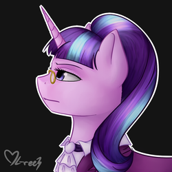 Size: 1000x1000 | Tagged: safe, artist:gree3, snowfall frost, starlight glimmer, a hearth's warming tail, g4, female, solo