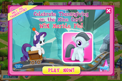 Size: 912x608 | Tagged: safe, gameloft, marble pie, rarity, g4