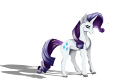 Size: 1024x674 | Tagged: safe, artist:lunatheguardian, rarity, g4, cloven hooves, female, solo, unshorn fetlocks