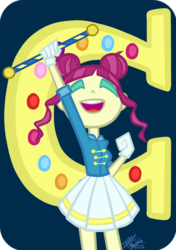 Size: 600x850 | Tagged: safe, artist:minty-illusion, majorette, sweeten sour, equestria girls, g4, my little pony equestria girls: friendship games