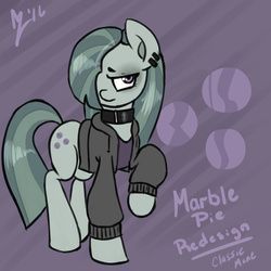 Size: 1000x1000 | Tagged: safe, artist:aer0 zer0, marble pie, g4, alternate clothes, female, solo