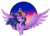 Size: 2574x1857 | Tagged: safe, artist:xnightmelody, twilight sparkle, alicorn, pony, g4, big crown thingy, bust, crown, female, jewelry, portrait, regalia, simple background, solo, transparent background, twilight sparkle (alicorn)