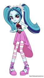 Size: 2000x3500 | Tagged: safe, aria blaze, sonata dusk, equestria girls, g4, my little pony equestria girls: rainbow rocks, female, high res, palette swap, recolor, simple background, sleeveless, solo, transparent background, vector