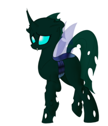 Size: 770x900 | Tagged: safe, artist:lovepaddles, oc, oc only, oc:forlorn hope, changeling, solo