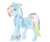 Size: 1024x867 | Tagged: safe, artist:cyanyeh, rainbow dash, g4, bondage, bound wings, chains, cuffs, ear tag, female, prisoner, prisoner rd, sad, shackles, solo, traditional art