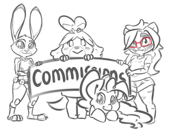 Size: 1280x989 | Tagged: safe, artist:leadhooves, pinkie pie, oc, oc:kneaded rubber, g4, animal crossing, animal crossing: new leaf, commission, crossover, isabelle, judy hopps, zootopia